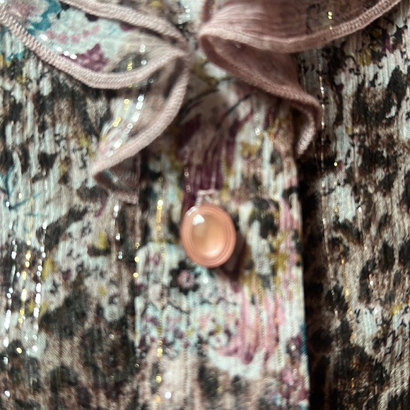 ABS by Allen Schwartz Sheer Blouse Large - Picture 7 of 8